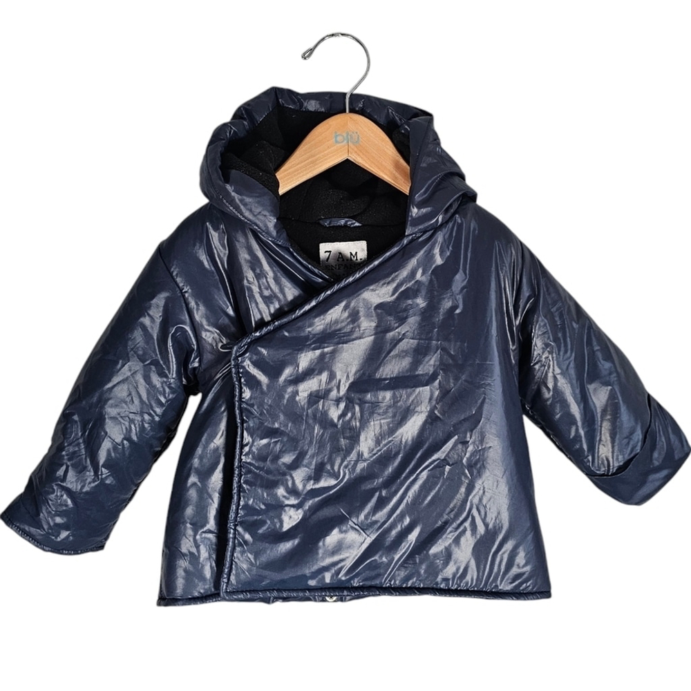 7 A.M. Enfant BagOcoat Bunting Jacket Navy 6 to 12 Months